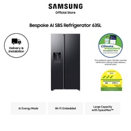 [Climate Voucher Eligible] Samsung  RS70F65K3FSS SBS -AI Energy Mode Bespoke Refrigerator 635L Black