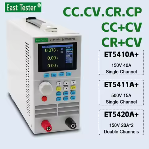 ET5410A+ ET5420A+ DC Electronic Load Tester Programmable USB Power Supply 500V40A 400W Digital Load 