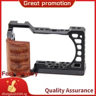 A6400 / A6300 / A6100 / A6000 Wood Handle Metal Camera Cage Stabilizer Rig Spare Parts Accessories .