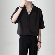 High Quality Shirt For Men Vintage Korean Shirt Lapel Polo For Men Formal Polo Shirt For Men Korean 