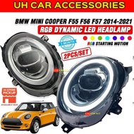 BMW MINI COOPER F55 F56 F57 2014 - 2021 RGB DYNAMIC LED HEADLAMP