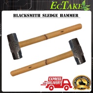 BLACKSMITH SLEDGE HAMMER WITH CANE ROTAN HANDLE (Sledge Hammer)