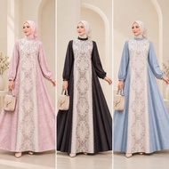 MDLY Odette Royal Foresta Floretta Stella Luxe Dress, premium silky Dress for Muslimah ELEGAN