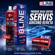 8LINE BLOWER & COIL TREATMENT 350ml - Khas Untuk Servis Aircond Kereta, Aircond Kereta Sejuk Wangi