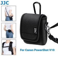 JJC Canon V10 Camera Bag Case Pouch for Canon PowerShot V10 Neoprene Storage Protection Shoulder Str