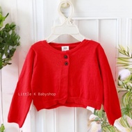 MERAH Red Knit Baby Cardigan LKB-0784 2283 Red Kids Cardigan/