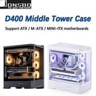 CASE JONSBO D400 ATX 4FAN (Black White)