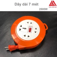 Ổ cắm điện xoay dây 4 cửa Nival lõi sứ 2500w có dây