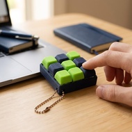 Tetris Mechanical Button Keychain Stress Relief Fidget Toy ABS
