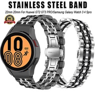 22mm 20mm Strap For Huawei GT2 GT3PRO Stainless Steel Band Samsung Galaxy Watch 42mm 46mm 3 4 5pro 4