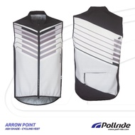 Pollride brand cycling vest ARROW POINT ASH SHADE