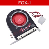 FOX-1ระบบ Blow DC12V 2Pin Long Life แบริ่ง Cooling สำหรับ PC คอมพิวเตอร์แชสซีกรณีฮีทซิงค์ PCI พัดลม2