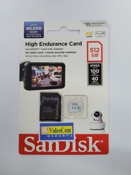 512GB micro SDXC High Endurance CL10 V30 U3 4K with adapter (100MB/s) (SDSQQNR-512G) 619659205003
