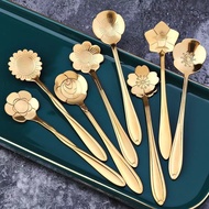 Flower Tea Spoon/ COFFEE Tea Spoon/ COFFEE Tea Spoon/ELEGANT Luxury COFFEE Spoon/ GOLD Tea Spoon/COF