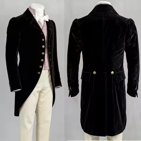 Mr. Darcy Cosplay Black Gentleman Uniform Men's British Regency Outfits Jane Austen Victorian Tailco