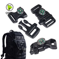 QIUJU 5pcs Side Release Buckle, 14mm Black Compass Buckle,  550 Paracord Bracelet Outdoor Tool