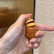 Cicada Cicada Pupa Solid Wood Carving Wenwan Cicada Worm Handle Piece Wood Carving Portable Play Dec