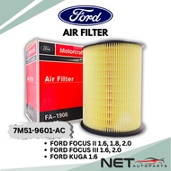 FORD ENGINE AIR FILTER PENAPIS ANGIN FOCUS II 1.6/1.8/2.0 , FOCUS III 1.6/2.0 , KUGA (7M51-9601-AC)
