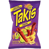 Takis fuego tortilla chips spicy chili pepper & lime flavour