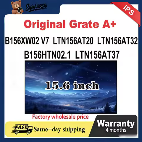 Original New A+ 15.6 inch Thick Laptop Lcd Screen Panel LTN156AT37 B156HTN02.1 LTN156AT32 LTN156AT20
