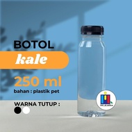 PLASTIC BOTTLE 250 ML Trendy Kale Bottle/ + Kale Cap - 1 pcs