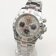 Seiko mod 勞力 熊貓 灰面 vk63 藍寶石 鋼錶帶