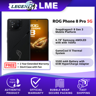 Asus ROG Phone 8 Pro 5G (16GB RAM+512GB ROM) Original Gaming Smartphone Asus Malaysia Warranty