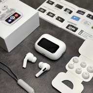 EARPODS !! ANC/ENC LED LCD TWS True Wireless Stereo Bluetooth - WHITE A9 PRO AMBIENT SOUND Earphone