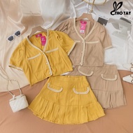 Tho TAY women's outfit Set with pocket-style shirt and lady's skirt THO TAY S415BX796