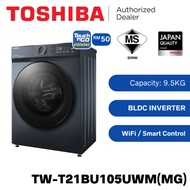 TOSHIBA 9.5KG Inverter Front Load Washer Mesin Basuh | TW-T21BU105UWM(MG)