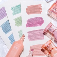4Pcs/Set Color Highlighter Student taking Notes Drawing Painting Art Marker Pen School Office Suppli