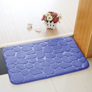 Keset Alas Lantai Empuk Motif Batu Kali Anti Slip 40x60cm/Keset Tebal Premium Memory Foam Nonslip -