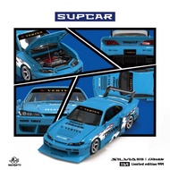 NISSAN SILVIA S15 HKS/GREEDY SUPCAR X INCOGNITO 1/64 DIECAST MODEL