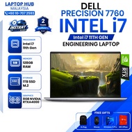 Dell Precision 7760 | Intel i7 11th Gen | 17" FHD | 128GB RAM + 1TB SSD | RTX A4000 8GB | 2-Year Sto