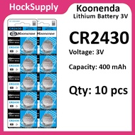 [10pcs] Koonenda CR2430 Battery Lithium Battery 3V 2430