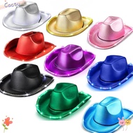 CACTU Light Up Cowgirl Hat, EVA Composite Space Cowgirl Hat, Durable LED Comfortable Shiny Cowboy Ha