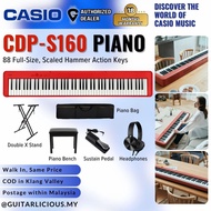 Casio CDP-S160RD 88-key Digital Piano with Edifier W600BT Headphone RED (CDPS160 / CPS S160 / CDP-S1