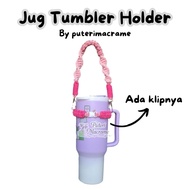 | Macrame Tumbler Holder | Tumbler Jug Holder | Tumbler Stanley Holder | Tumbler Handle | Corkcicle 