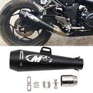 ท่อไอเสียสำหรับKawasaki Ninja 250 300 Z250 Z300รถจักรยานยนต์ส่วนกลางLinkอะแดปเตอร์ชิ้นสแตนเลสสีฟ้า