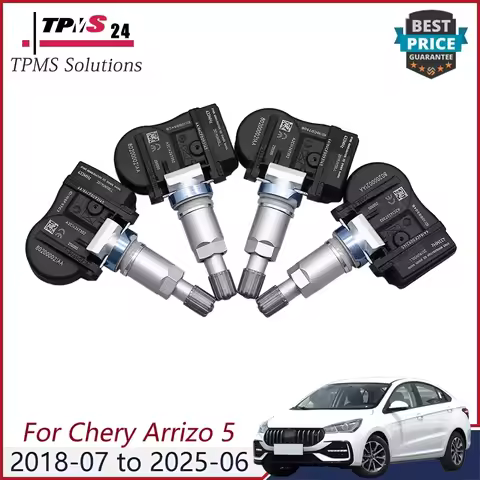 4PCS 433MHZ TPMS Tire Pressure Sensor 802000021AA For Chery Arrizo 5 GT Plus 5e 7 7e 8 EX GX e Fulwi