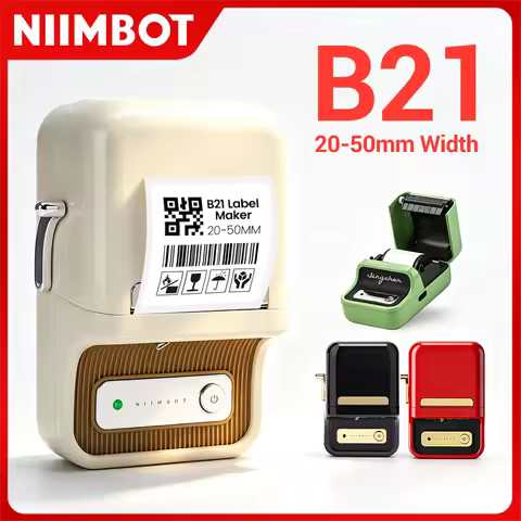 Niimbot B21 Label Sticker Printer Portable Thermal Wireless Bluetooth Maker Used for Barcode Clothin