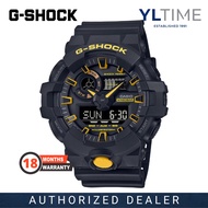 [MARCO Warranty] Casio G-Shock GA-700CY-1A Caution Yellow Series Black With Bold Yellow Accents Anal