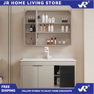 JR HDB Honeycomb Aluminum Bathroom Cabinet Combination Bathroom One Ceramic Wash Basin Sink Washstan