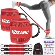 Ankle Resistance Bands with Cuffs, Ankle Weights Bands for Working Out, Women Leg and Glutes Workout