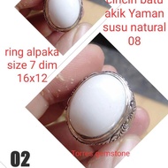 cincin batu akik yaman susu natural 08