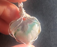 天然櫻花瑪瑙吊咀 天然櫻花瑪瑙 原石 水晶 擺設 flower crystal