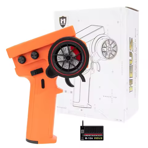 MEUS Racing ME-10B RC Transmitter 8CH 2.4GHz & Receiver with Coach Mode for 1/8 1/10 1/18 1/24 TRX4 