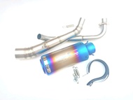 ท่อMsx125sf ชุดท่อ MSX125SF +ปลายท่อเอสซีรุ้ง