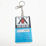 อะนิเมะฮันเตอร์ X ฮันเตอร์พวงกุญแจบัตรใบอนุญาต Hisoka Kurapika Killua Zoldyck ฝาครอบการ์ดพีวีซีจี้พว