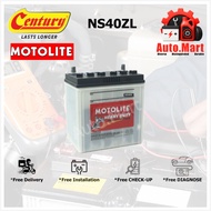 Bateri Kereta / Car Battery - Century - Motolite Heavy Duty - Wet - NS40ZL